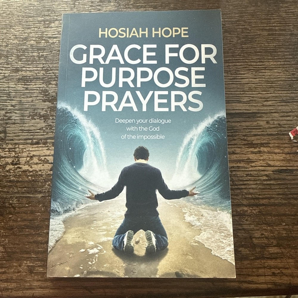 Hosiah Hope Grace For Purpose Prayers Book Unisex OS Blue Excellent Christian